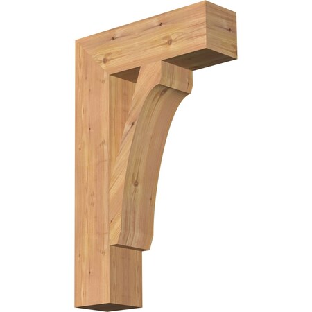 Ekena Millwork Legacy Block Smooth Bracket, Western Red Cedar, 5 1/2"W x 20"D x 32"H BKT06X20X32LEC05SWR